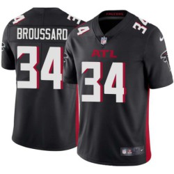 Falcons #34 Steve Broussard Football Jersey -Black