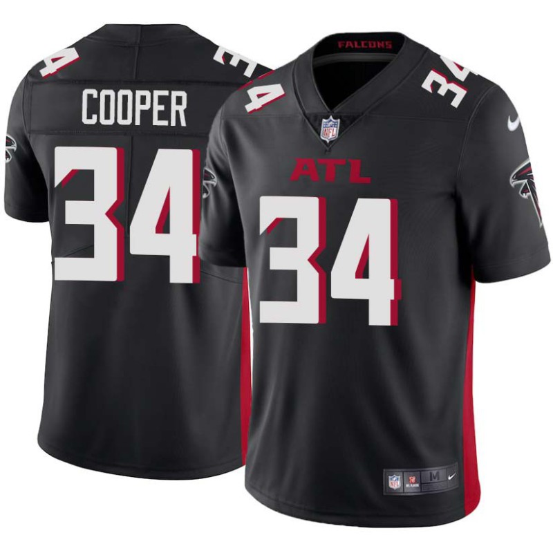 Falcons #34 Chris Cooper Football Jersey -Black