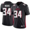 Falcons #34 Robert Moore Football Jersey -Black