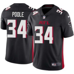 Falcons #34 Brian Poole Football Jersey -Black