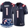 Patriots #1 N'Keal Harry 6X Super Bowl Champions Jersey -Navy