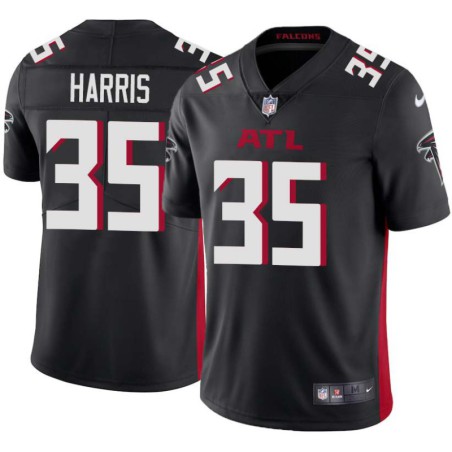 Falcons #35 Billy Harris Football Jersey -Black