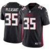 Falcons #35 Reggie Pleasant Football Jersey -Black