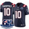 Patriots #10 Jimmy Garoppolo 6X Super Bowl Champions Jersey -Navy