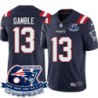 Patriots #13 R.C. Gamble 6X Super Bowl Champions Jersey -Navy