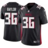 Falcons #36 BJ Baylor Football Jersey -Black