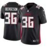 Falcons #36 Eric Bergeson Football Jersey -Black