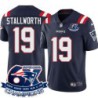 Patriots #19 Donte' Stallworth 6X Super Bowl Champions Jersey -Navy