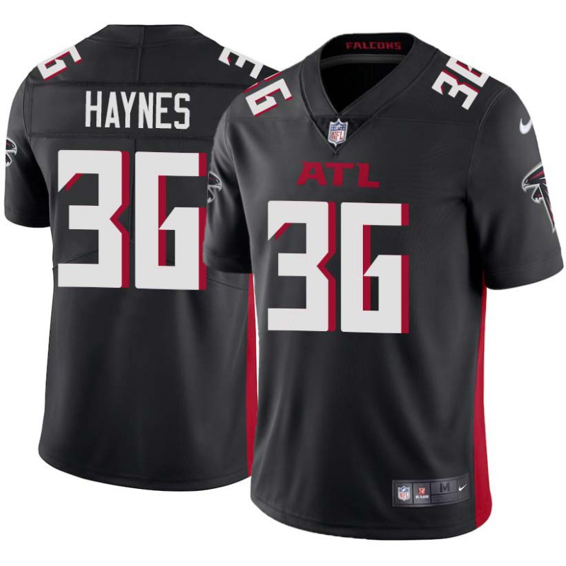 Falcons #36 Verron Haynes Football Jersey -Black