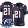 Patriots #21 Ras-I Dowling 6X Super Bowl Champions Jersey -Navy