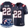 Patriots #22 Terry Allen 6X Super Bowl Champions Jersey -Navy