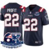 Patriots #22 Gene Profit 6X Super Bowl Champions Jersey -Navy