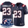 Patriots #23 Kevin Donnalley 6X Super Bowl Champions Jersey -Navy