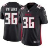 Falcons #36 Greg Paterra Football Jersey -Black