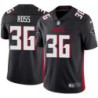 Falcons #36 Kevin Ross Football Jersey -Black