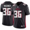 Falcons #36 Danny Wagoner Football Jersey -Black