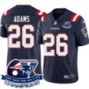 Patriots #26 Phillip Adams 6X Super Bowl Champions Jersey -Navy