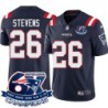 Patriots #26 Matt Stevens 6X Super Bowl Champions Jersey -Navy