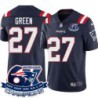 Patriots #27 Victor Green 6X Super Bowl Champions Jersey -Navy