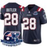 Patriots #28 Darius Butler 6X Super Bowl Champions Jersey -Navy