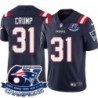 Patriots #31 Harry Crump 6X Super Bowl Champions Jersey -Navy