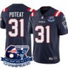 Patriots #31 Hank Poteat 6X Super Bowl Champions Jersey -Navy