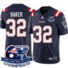 Patriots #32 Rashad Baker 6X Super Bowl Champions Jersey -Navy