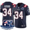 Patriots #34 Devine Ozigbo 6X Super Bowl Champions Jersey -Navy