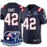 Patriots #42 Malik Gant 6X Super Bowl Champions Jersey -Navy