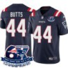 Patriots #44 Marion Butts 6X Super Bowl Champions Jersey -Navy