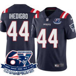 Patriots #44 James Ihedigbo 6X Super Bowl Champions Jersey -Navy