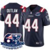 Patriots #44 John Outlaw 6X Super Bowl Champions Jersey -Navy