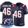 Patriots #46 Tucker Addington 6X Super Bowl Champions Jersey -Navy