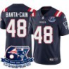 Patriots #48 Tully Banta-Cain 6X Super Bowl Champions Jersey -Navy