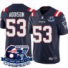 Patriots #53 Tom Addison 6X Super Bowl Champions Jersey -Navy