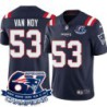 Patriots #53 Kyle Van Noy 6X Super Bowl Champions Jersey -Navy