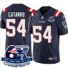 Patriots #54 Alcides Catanho 6X Super Bowl Champions Jersey -Navy