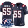 Patriots #55 Rodrigo Barnes 6X Super Bowl Champions Jersey -Navy