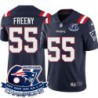 Patriots #55 Jonathan Freeny 6X Super Bowl Champions Jersey -Navy