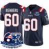 Patriots #60 Scott Rehberg 6X Super Bowl Champions Jersey -Navy