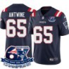 Patriots #65 Houston Antwine 6X Super Bowl Champions Jersey -Navy