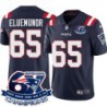 Patriots #65 Jermaine Eluemunor 6X Super Bowl Champions Jersey -Navy