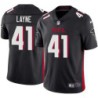 Falcons #41 George Layne Football Jersey -Black