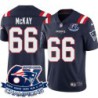 Patriots #66 Bob McKay 6X Super Bowl Champions Jersey -Navy