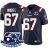 Patriots #67 Steve Moore 6X Super Bowl Champions Jersey -Navy