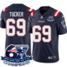 Patriots #69 Ross Tucker 6X Super Bowl Champions Jersey -Navy