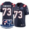 Patriots #73 Tom Funchess 6X Super Bowl Champions Jersey -Navy