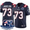 Patriots #73 Harry Jagielski 6X Super Bowl Champions Jersey -Navy