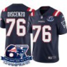 Patriots #76 Tony Discenzo 6X Super Bowl Champions Jersey -Navy