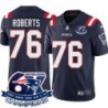 Patriots #76 William Roberts 6X Super Bowl Champions Jersey -Navy